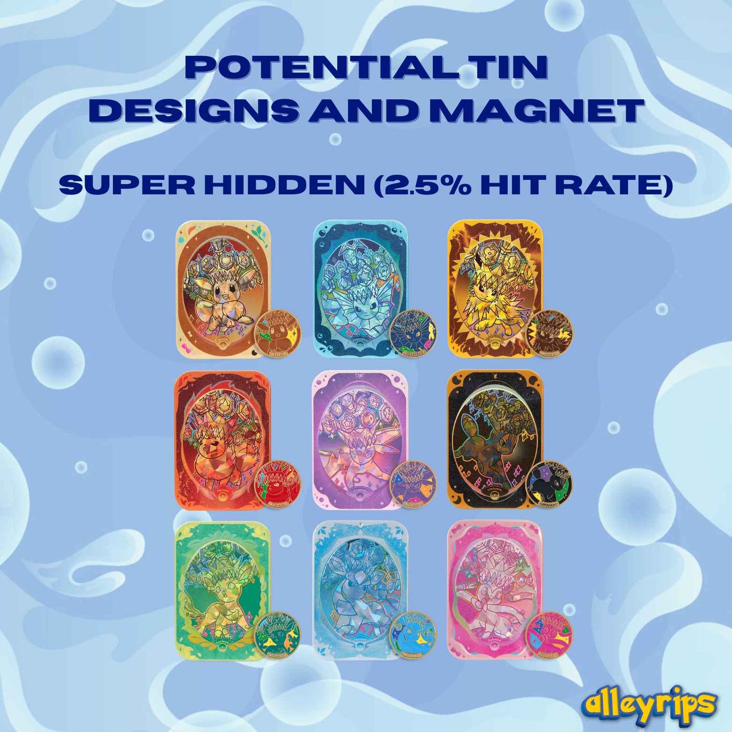 Blooming Legends 'Eevee & Friends' Collector Tin & Magnet