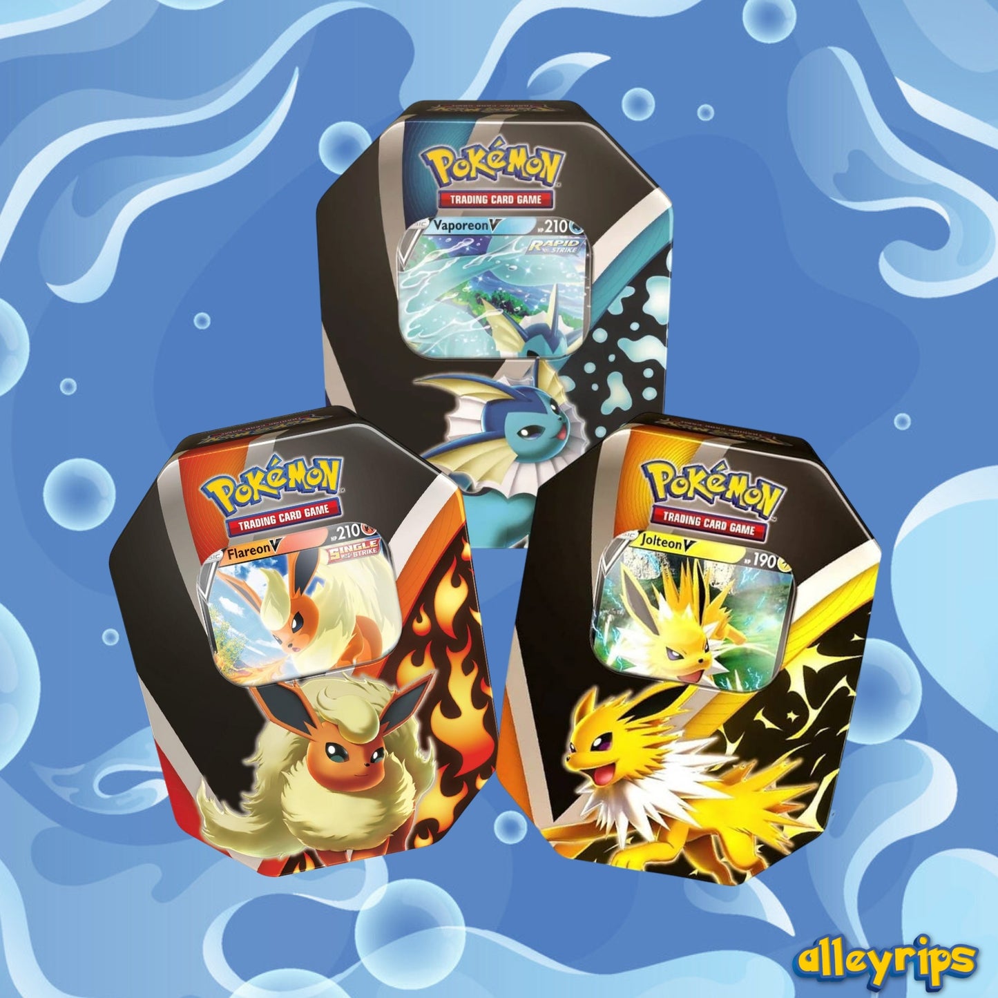 Eevee V Powers Tin (Vaporeon, Flareon or Jolteon)