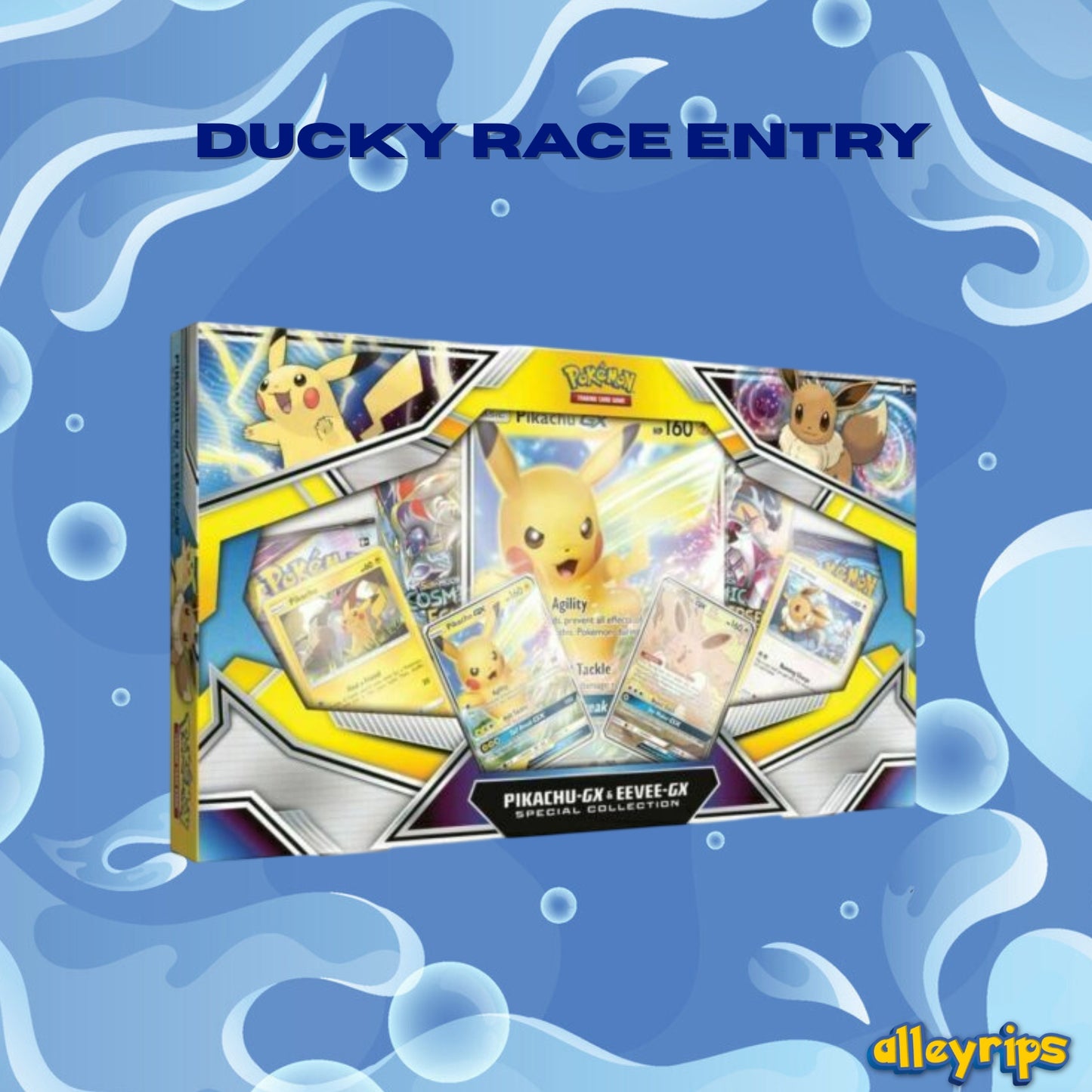 Pikachu & Eevee GX Collection Box Ducky