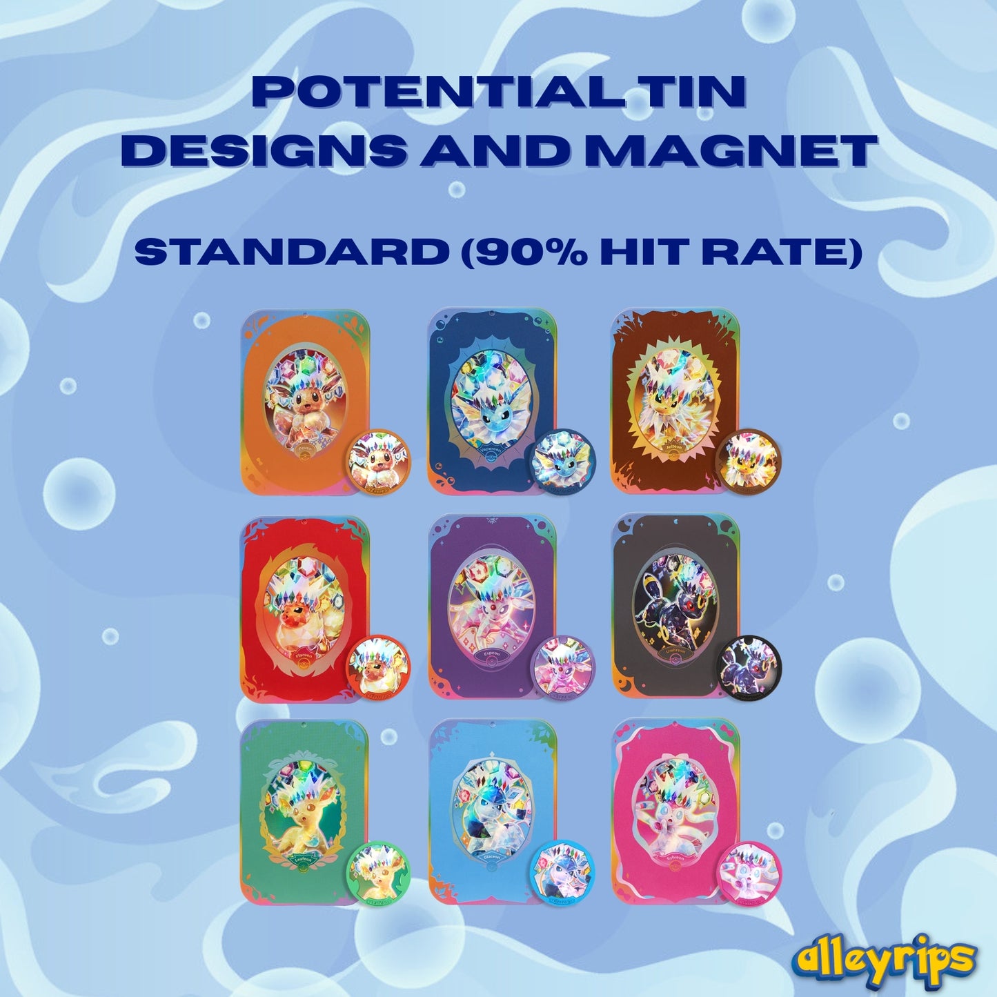 Blooming Legends 'Eevee & Friends' Collector Tin & Magnet