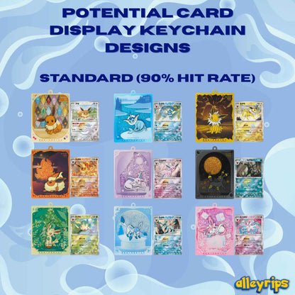 Blooming Legends 'Eevee & Friends' Quicksand Card Display Keychain