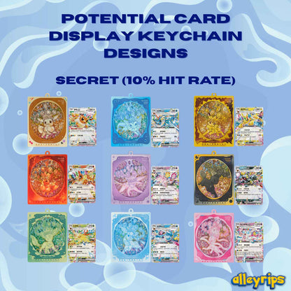 Blooming Legends 'Eevee & Friends' Quicksand Card Display Keychain