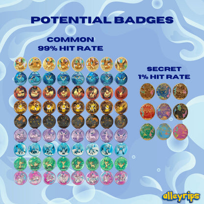 Blooming Legends 'Eevee & Friends' Badge Set