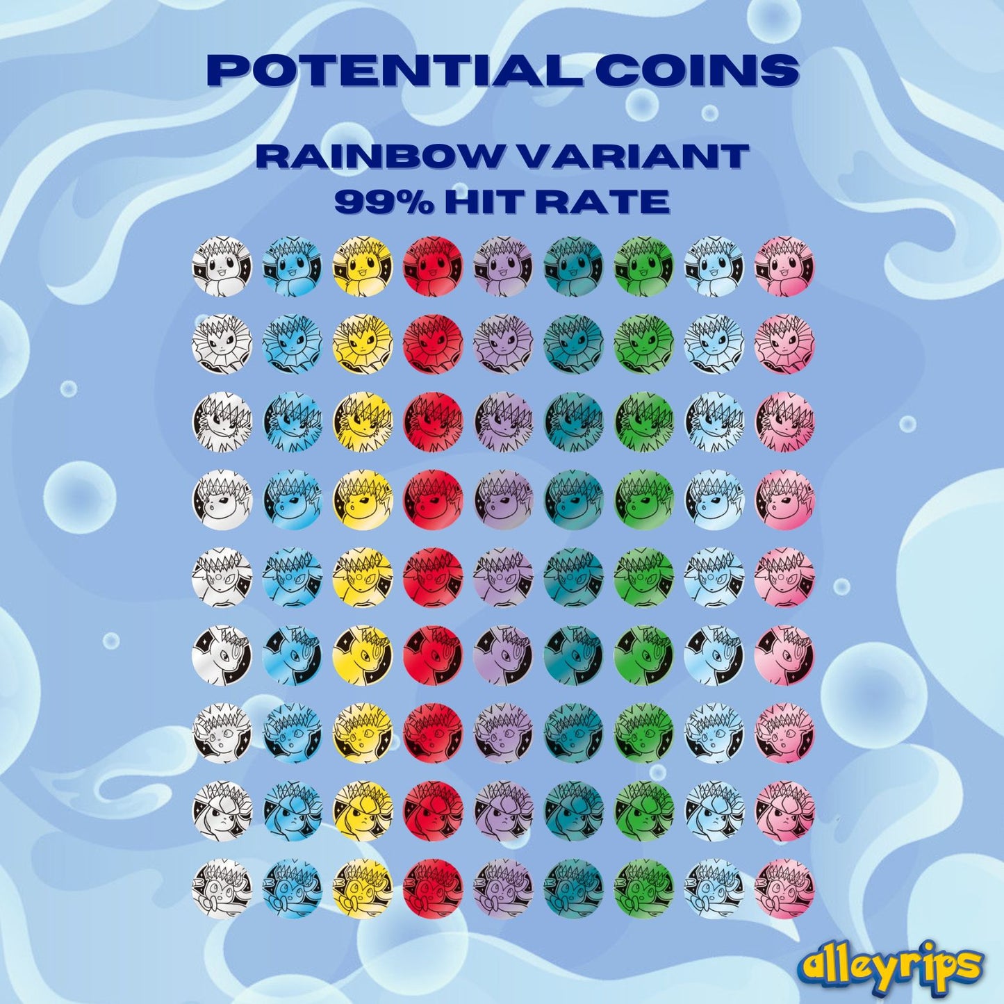 Blooming Legends 'Eevee & Friends' Coin Set